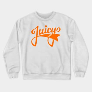 Juicy Festival with Backprint orange Crewneck Sweatshirt